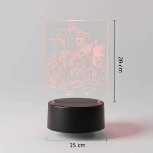 Lámpara LED Personalizada Estilo Silueta (Anime, Fotos, Logos) - Luz RGB y Base Táctil