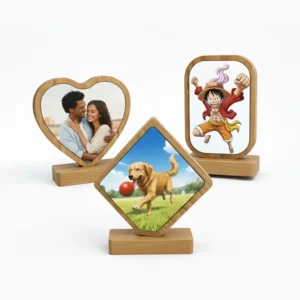 Marco Bambú Magnético - Regalo Original (Corazón, Redondo, Rectangular)