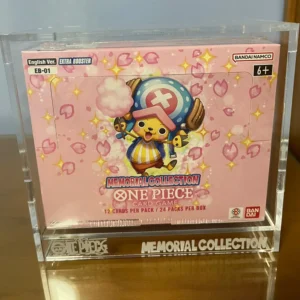 Caja de Acrílico para Extra Booster One Piece EB-01 | Protector 4mm con Pasador 🎗️