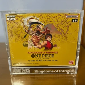 Caja de Acrílico para Booster Box One Piece Card Game OP-04 | Protector 4mm con Pasador 🏴‍☠️