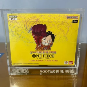Caja de Acrílico para Booster Box One Piece Card Game OP-07 | Protector 4mm con Pasador 🏴‍☠️