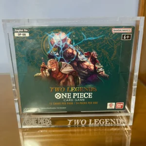 Caja de Acrílico para Booster Box One Piece Card Game OP-08 | Protector 4mm con Pasador 🏴☠️