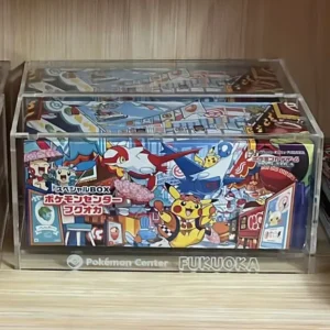 Caja de Acrílico para Ediciones Pokémon Center Japón (Hiroshima, Tohoku, Fukuoka) | Protector 4mm con Pasador 🇯🇵