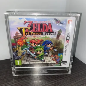 Caja de Acrílico para Videojuegos Nintendo 3DS | Protector 4mm con Pasador 🛡️