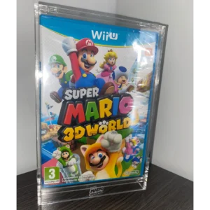 Caja de Acrílico para Videojuegos Nintendo Wii U | Protector 4mm con Pasador 🟦