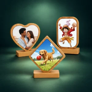 Marco Bambú Magnético – Regalo Original (Corazón, Cuadrado, Rectangular)