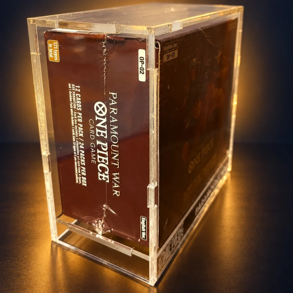 Caja de Acrílico para Booster Box One Piece Card Game OP-02