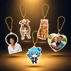 Llaveros Acrílicos Personalizados con Tu Foto, Anime o Mascota (5-6 cm) – Calidad Premium