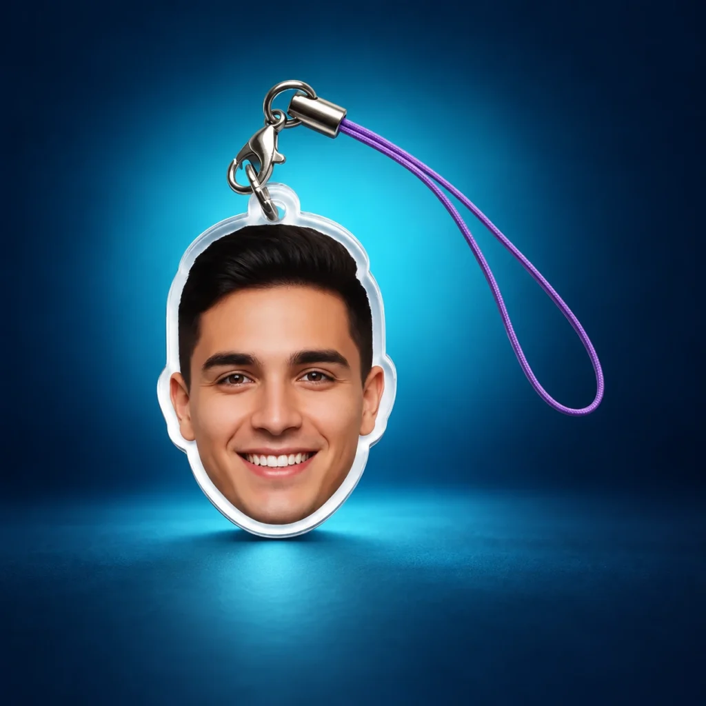 Mini Charm Personalizado de Acrílico para Móvil (4cm) – Caras, Mascotas y Anime